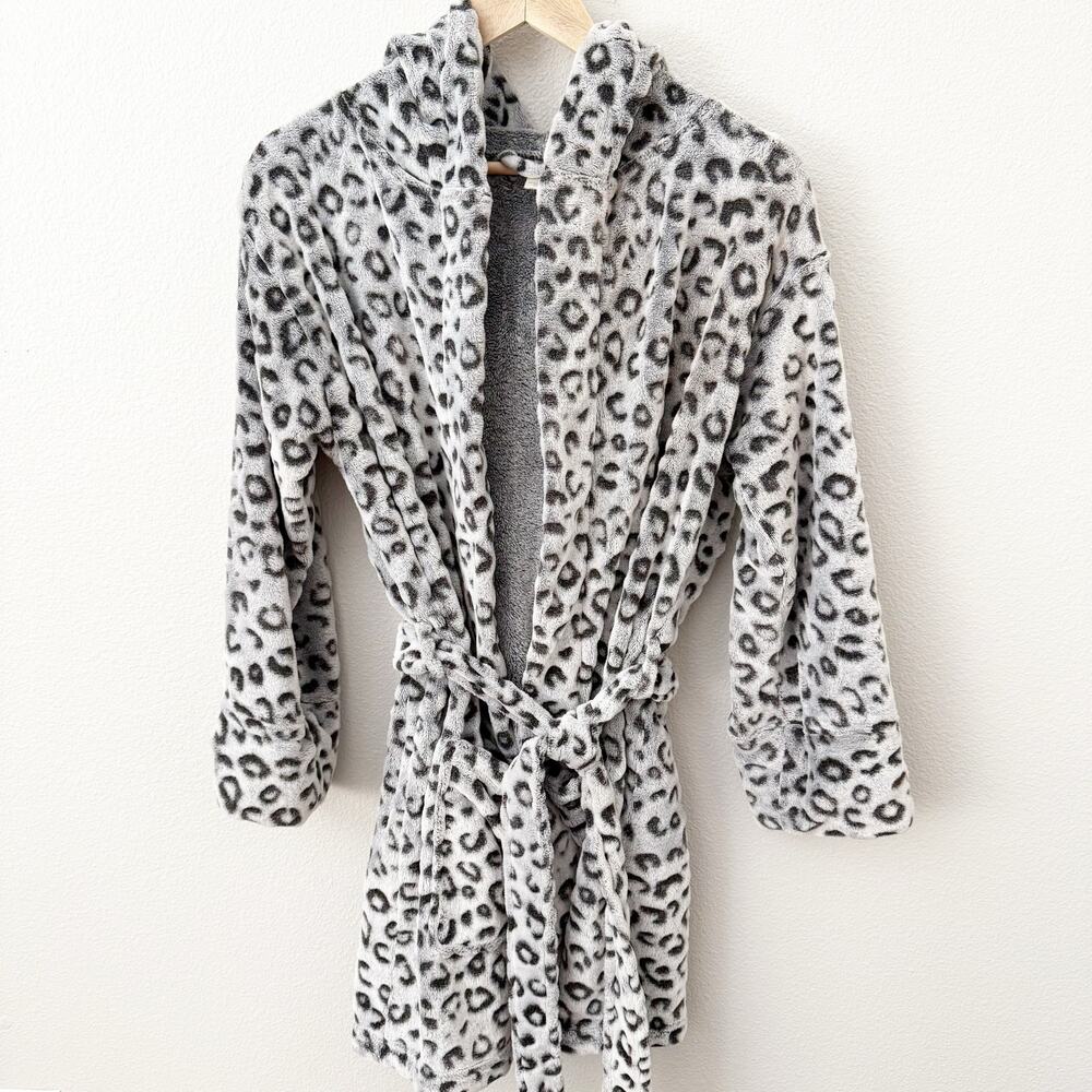 PINK x VICTORIA'S SECRET | Snow Leopard Pint Bath Robe Dressing Gown | XS/Small